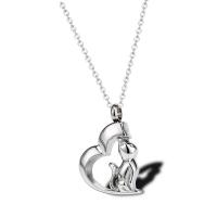Cremation Jewelry Ashes Urn Necklace, Titanium Steel, polished, Unisex Approx 19.68 Inch 