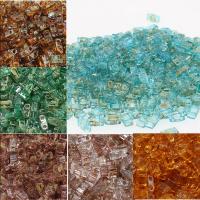 Glass Seed Beads Tila Beads, Half Tila 5*2.3*1.9mm  