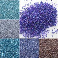 Silver Lined Glass Seed Beads, Round, rainbow 2*3mm  