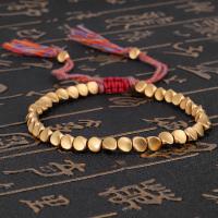 Brass Bracelets, with Cotton Thread, plated, fashion jewelry & Unisex nickel, lead & cadmium free, 16-26cm 