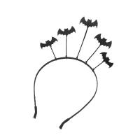 Hair Bands, Felt, with Plastic & Iron, handmade, Halloween Jewelry Gift & for woman, black, 24.5cmuff0c17cm 