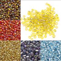Silver Lined Glass Seed Beads, Round 2*2mm  