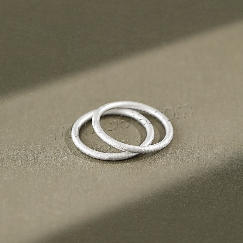 純銀製の指環, 925スターリングシルバー, メッキ, 異なるサイズの選択 & 女性用, 無色, 1.8mm, サイズ:4-7, 売り手 パソコン