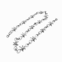 Titanium Steel Chain Necklace, plated, punk style & Unisex  