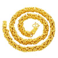 Латунь Ожерелье цепь, Другое покрытие, ювелирные изделия моды & Мужский, не содержит никель, свинец, 7mm, продается Strand