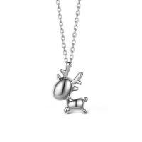 Sterling Silver Animal Pendants, 925 Sterling Silver, platinum plated, Korean style & for woman 