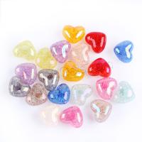 Eis Flocke Acryl Perlen, Kunststoff, Herz, nachhaltiges & Modeschmuck, keine, 16x14x10mm, Bohrung:ca. 3.5mm, verkauft von PC