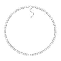 Sterling Silver Jewelry Necklace, 925 Sterling Silver, with 4cm extender chain, plated, for woman, silver color .72 Inch 