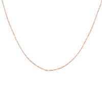 Partículas de acero Cadena para collar, con oro 18K, con 5cm extender cadena, para mujer, más colores para la opción, longitud:17.71 Inch, Vendido por Sarta