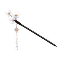 Hair Stick, Wood, with Lampwork, vintage & for woman 
