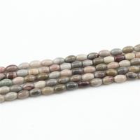 Gemischte Edelstein Perlen, Naturstein, Trommel, poliert, DIY, 4x6mm, verkauft von Strang