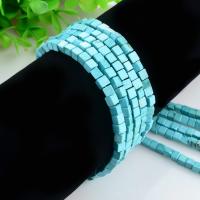 Natural Turquoise Beads, Square, polished, DIY 