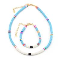 Fimo Schmuck Halskette, Polymer Ton, handgemacht, für Frau, keine, 400+65mm,166+65mm, verkauft von Strang