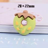 Mobile Phone DIY Decoration, Resin, with Plastic, Cartoon, stoving varnish 19*20mm 