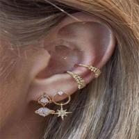 Zinc Alloy Earring Set, Stud Earring & earring, plated, fashion jewelry & with rhinestone, nickel, lead & cadmium free 