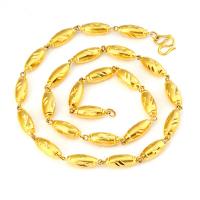 Латунь Ожерелье цепь, ювелирные изделия моды & разный размер для выбора & Мужский, не содержит никель, свинец, продается Strand
