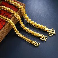 Brass Chain Necklace, plated, fashion jewelry & for man, nickel, lead & cadmium free 