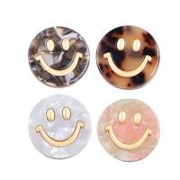 Zinc Alloy Jewelry Beads, Smiling Face, durable & DIY 