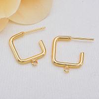 Brass Earring Drop Component, Butterfly, gold color plated, DIY & for woman 