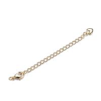 Brass Extender Chain, gold color plated, DIY, 70mm 