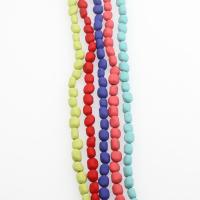Las Perlas De Hematites Sin Magnético, Irregular, chapado, diferente color y patrón para la elección & Bricolaje, más colores para la opción, 7*8mm, longitud:40.5 cm, Vendido por Sarta