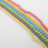 Nicht magnetische Hämatit Perlen, rund, plattiert, unterschiedliche Farbe und Muster für die Wahl & DIY, keine, 8*8mm, Länge:40 cm, verkauft von Strang
