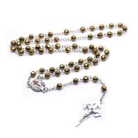 Rosary Necklace, Crystal, fashion jewelry & Unisex, 15.5uff23uff2d,34uff23uff2duff0c49.5cmuff0c4.2*2.3CM,1.7*2cmuff0c6mmuff0c 