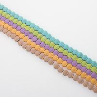 Nicht magnetische Hämatit Perlen, Fach, plattiert, unterschiedliche Farbe und Muster für die Wahl & DIY, keine, 9*8mm, Länge:40 cm, verkauft von Strang