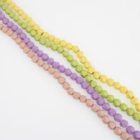 Perles hématite non-magnétique, polygone, Placage, différentes couleurs et motifs pour le choix & DIY & facettes, plus de couleurs à choisir, 8*8mm cm, Vendu par brin