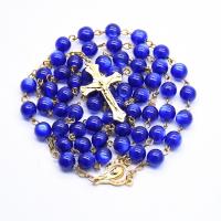 Rosary Necklace, Plastic, Cross, fashion jewelry & Unisex, 16cmuff0c16cmuff0c56cmuff0c2.2*3.8CM uff0c8mm 