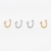 Stainless Steel Letter Pendant, Letter U, plated, DIY Approx 1mm 