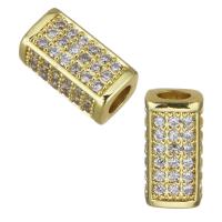 Cubic Zirconia Micro Pave Brass Beads, plated, fashion jewelry & DIY & with cubic zirconia, nickel, lead & cadmium free Approx 4mm 