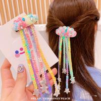 Alligator Hair Clip, PVC Plastic, Cloud, fashion jewelry & for woman, multi-colored, 50mm 