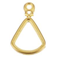 Brass Pendant Cabochon Setting, sang gold plated, hollow 4mm Approx 