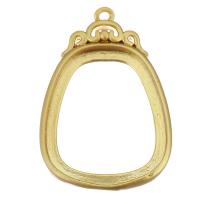 Brass Pendant Cabochon Setting, sang gold plated, hollow Approx 1mm 