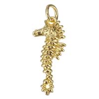 Brass Jewelry Pendants, Seahorse, plated, fashion jewelry & DIY, nickel, lead & cadmium free 