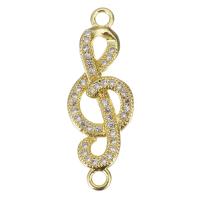 Cubic Zirconia Micro Pave Brass Connector, plated, fashion jewelry & DIY & with cubic zirconia, nickel, lead & cadmium free Approx 1.5mm 