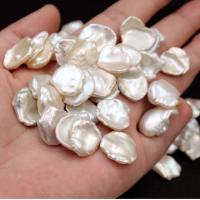 No Hole Cultured Freshwater Pearl Beads, natural, natural & DIY, white, 13mm 