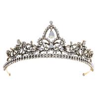 Bridal Tiaras, Zinc Alloy, plated, vintage & for woman & with rhinestone 