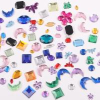 Polymer Clay Nagel Kunst, Acryl, Einbrennlack, DIY & facettierte, gemischte Farben, 8-20mm, verkauft von Tasche