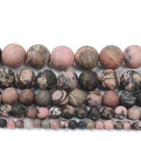 Rhodonit Perlen, Schwarz Vein Türkis, rund, DIY & verschiedene Größen vorhanden & satiniert, verkauft von PC