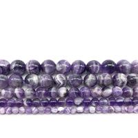 Natürliche Amethyst Perlen, rund, poliert, DIY & verschiedene Größen vorhanden, violett, verkauft von PC