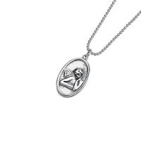 Sterling Silver Jewelry Necklace, 925 Sterling Silver, with 75mm extender chain & for woman .54 Inch 