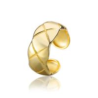 Brass Cuff Finger Ring, plated, for woman 