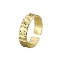 Brass Cuff Finger Ring, plated, for woman US Ring 