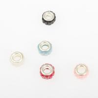 Glas Großes Loch Perlen, Kreisring, DIY & verschiedene Stile für Wahl, keine, 10*10*6mm, Bohrung:ca. 5mm, 100PCs/Tasche, verkauft von Tasche