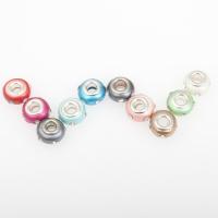 Glas Großes Loch Perlen, Kreisring, DIY & verschiedene Stile für Wahl, keine, 14*14*8mm, Bohrung:ca. 5mm, 100PCs/Tasche, verkauft von Tasche