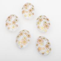 Resin Jewelry Beads, Ellipse, DIY & large hole, white, 29*20*10mm Approx 2mm 