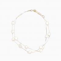 Natural Freshwater Pearl Necklace, Zinc Alloy, with pearl, plated & for woman 420-600mm 