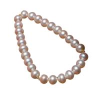 Perlen Armbänder, Natürliche kultivierte Süßwasserperlen, rund, für Frau, weiß, 7-8,8-9mmuff0c180mm, verkauft von Strang